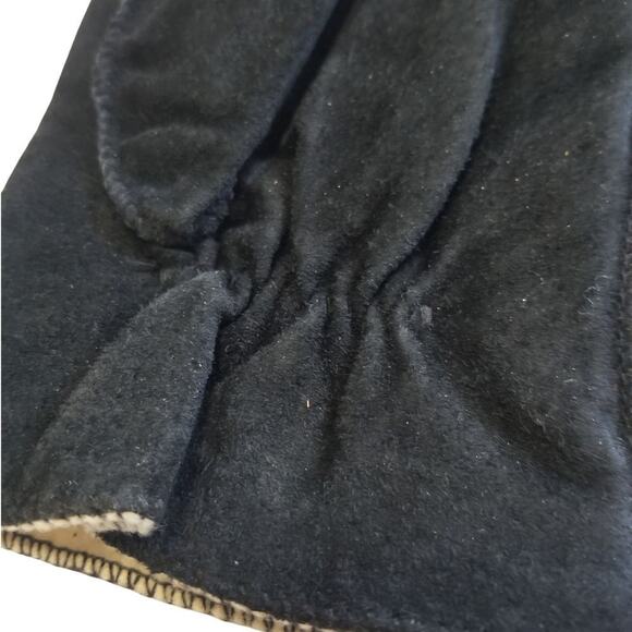 Thinsulate Thermal Insulation Winter Gloves Vintage Suede Leather Black XL Men - Picture 5 of 6